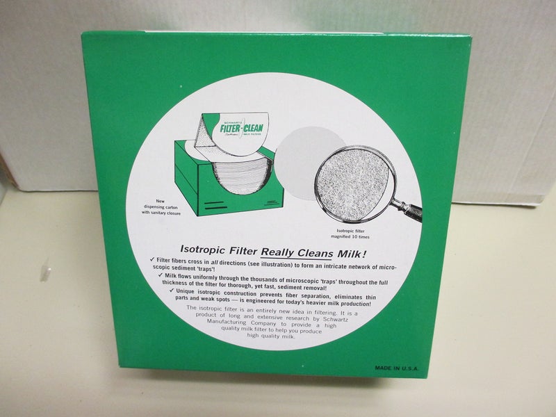 Schwartz Filter Disks 6.5" 100 Count Box Non-Gauze Milk Filters - Image 3